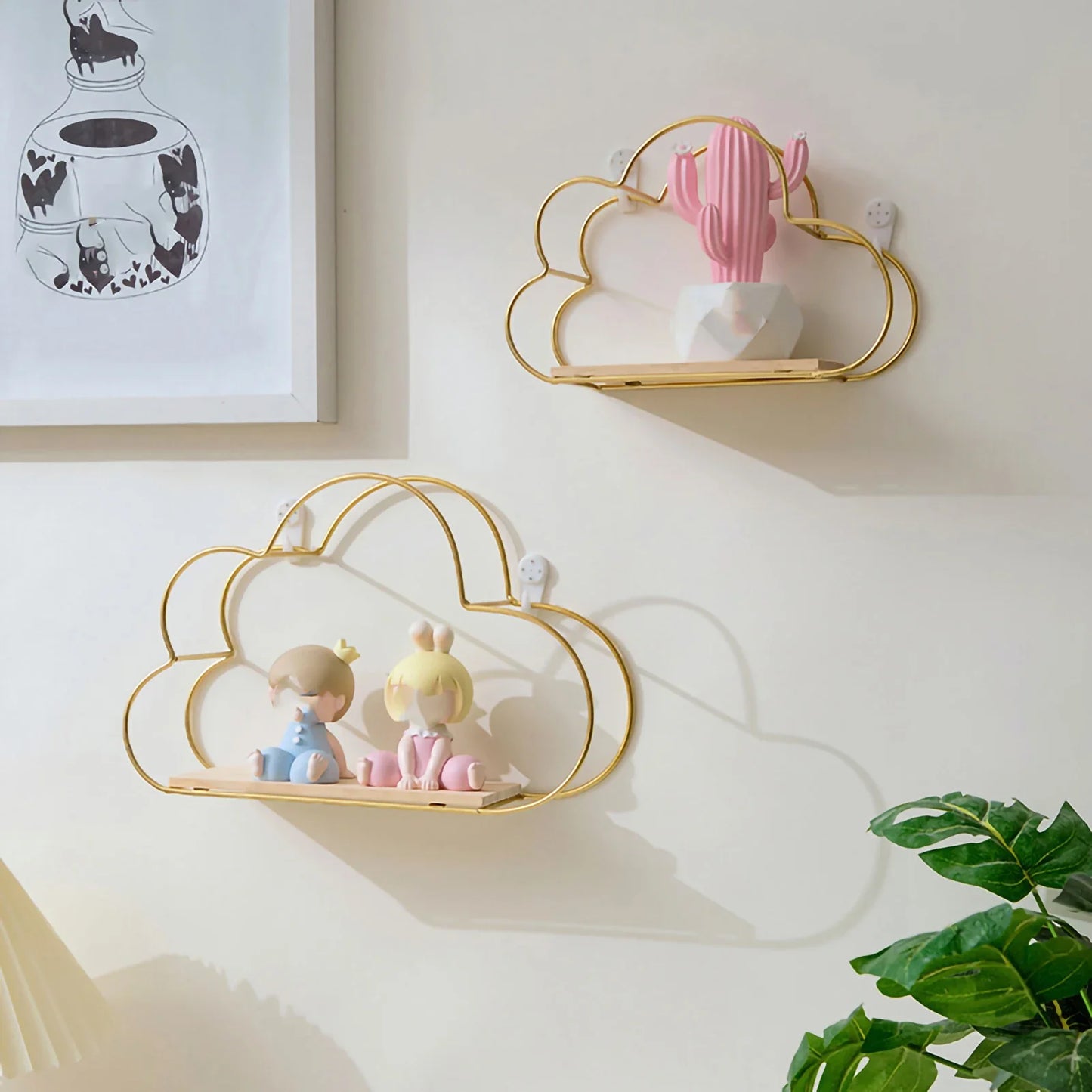 Hanging Clouds Shelf 3Pcs/Set