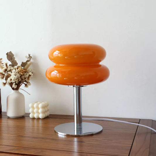 cute korean macaron table LED lamp in orange