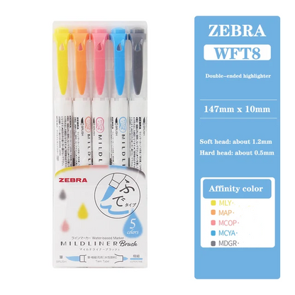 double ended mildliner zebra highlighter cool